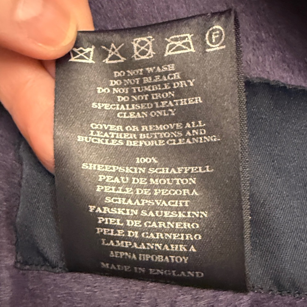 Burberry Plum and Purple Shearling Sheepskin Coat - Picture 4 of 15